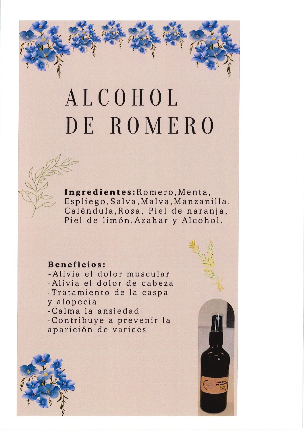 Alcohol de romero